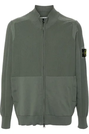 Stone Island Cárdigan tejido con motivo de brújula