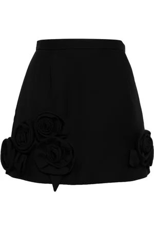 DICE KAYEK Falda corta con apliques florales