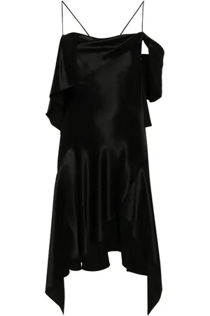 Givenchy Vestido de seda con hombro descubierto