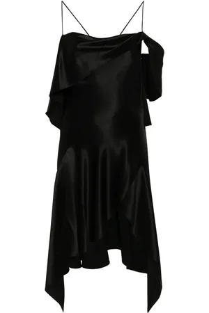 Givenchy Vestido de seda con hombro descubierto