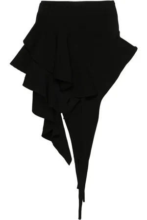 MUGLER Falda corta tejida co diseño asimétrico