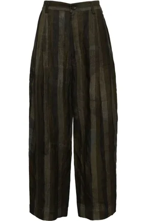 ZIGGY CHEN Pantalones anchos con motivo de rayas