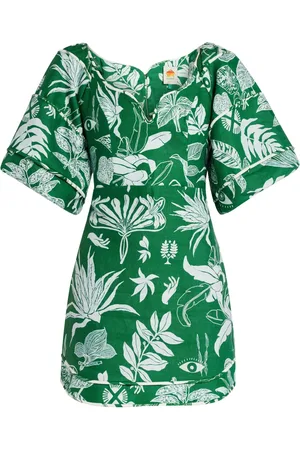 Farm Rio Vestido corto con estampado floral