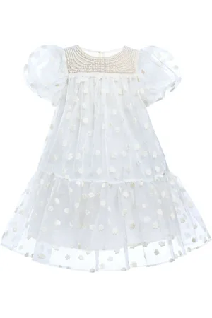 Tulleen Vestido estilo tutú con detalle de perlas