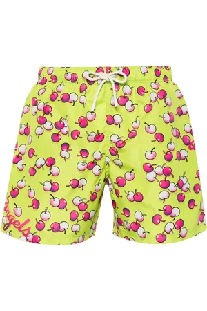 Palm Angels Shorts de playa con estampado Cherry