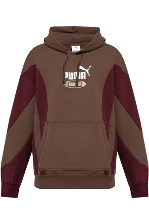 PUMA Hoodie con paneles y logo estampado