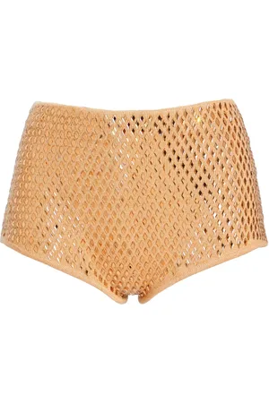 Retrofete Shorts tejidos de crochet