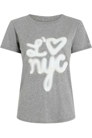 Cinq A Sept Playera con eslogan estampado