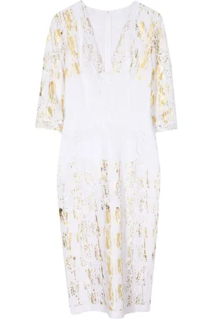 Costarellos Vestido con cuello en V