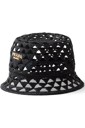 Prada Gorro de pescador con logo bordado
