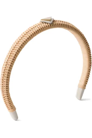 Prada Diadema con logo triangular