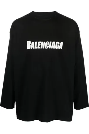 Balenciaga Playera manga larga con logo estampado