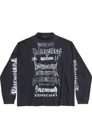 Balenciaga Playera con logo estilo grafiti