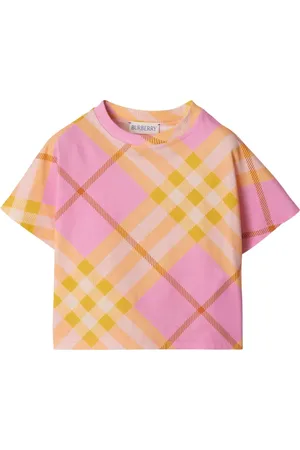 Burberry Playera con cuadros estampados