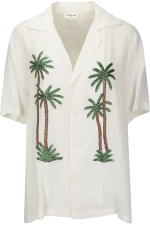 P.A.R.O.S.H. Camisa con palmeras estampadas