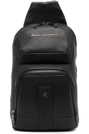 Piquadro Mochila con placa del logo