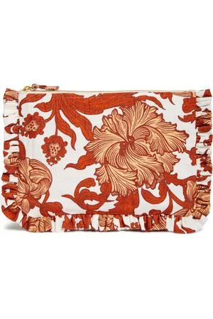 La DoubleJ Bolsa de mano con volantes y estampado floral