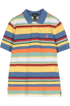 Ralph Lauren Playera tipo polo con rayas estampadas