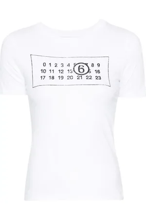 Maison Margiela Playera con motivo de números
