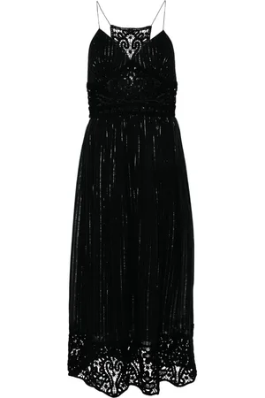 Twin-Set Vestido con detalle en crochet