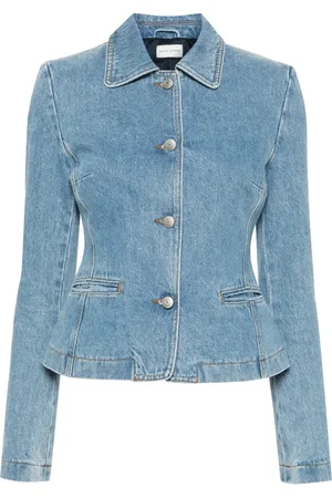 MAGDA BUTRYM Blazer de mezclilla con peplum