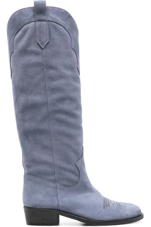 Via Roma Botas cowboy de gamuza