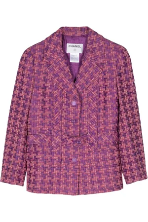 CHANEL Chamarra con motivo pied de poule 2001