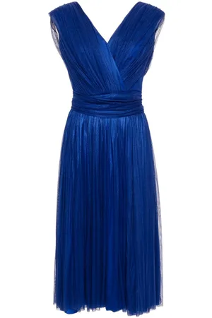 RHEA COSTA Vestido midi con diseño drapeado