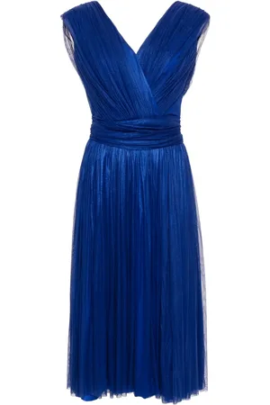 RHEA COSTA Vestido midi con diseño drapeado