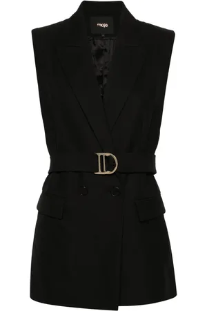 Maje Blazer sin mangas con doble botonadura