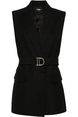 Maje Blazer sin mangas con doble botonadura
