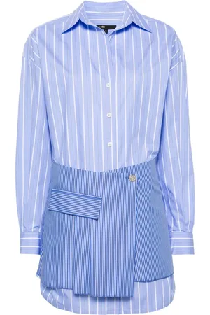 Maje Vestido corto a capas con motivo de rayas