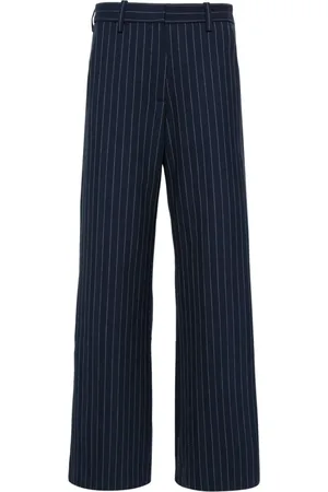 Maje Pantalones con estampado de rayas diplomáticas