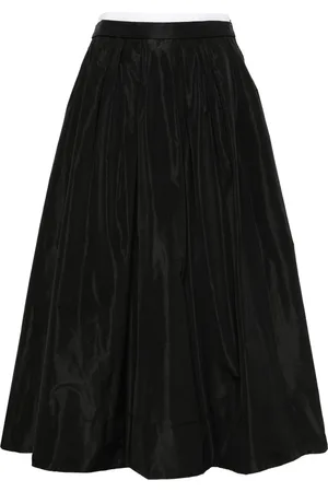 Maje Falda midi con pretina en contraste