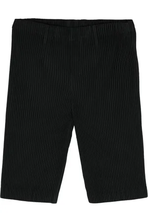Issey Miyake Shorts de vestir con efecto plisado