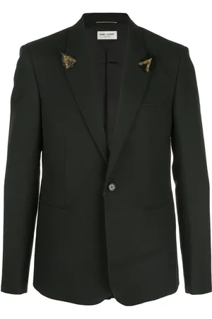 Saint Laurent Saco ajustado con detalle en mostacillas
