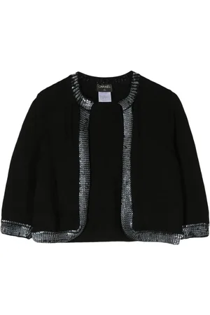 CHANEL Cárdigan corto bordado con lentejuelas 1999