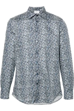 Etro Camisa con palmeras estampadas