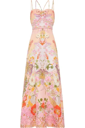 Camilla Vestido largo con estampado floral