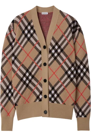 Burberry Cárdigan con motivo de cuadros