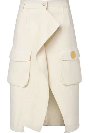 Moschino Falda de mezclilla cargo