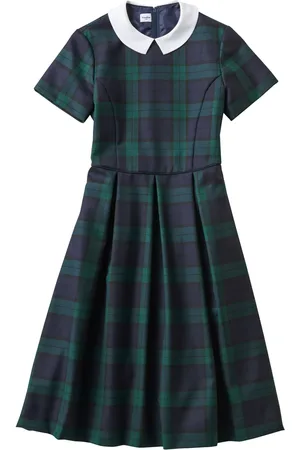 Familiar Vestido con cuadros estampados