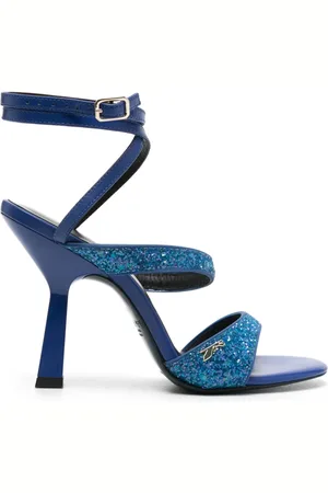 Patrizia Pepe Sandalias con glitter y tacón de 100mm