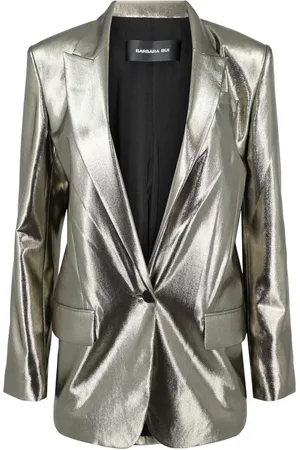 BARBARA BUI Blazer metalizado con doble botonadura