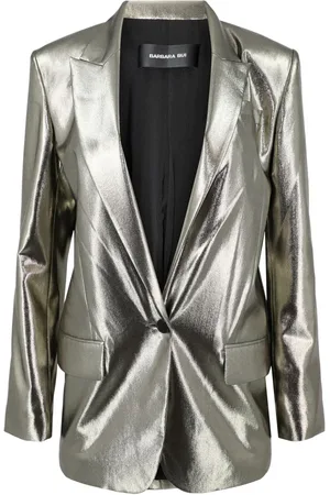 BARBARA BUI Blazer metalizado con doble botonadura