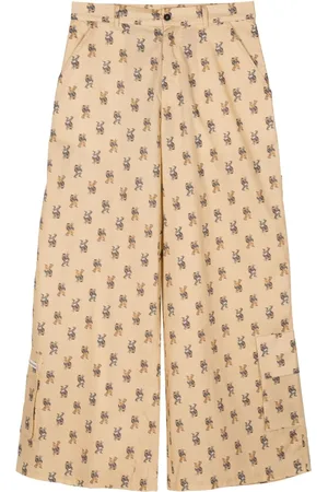 Natasha Zinko Pantalones anchos con estampado gráfico