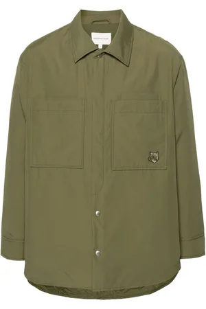 Maison Kitsuné Sobrecamisa capitonada con motivo Fox