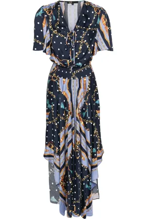 Maje Vestido largo con estampado de lunares