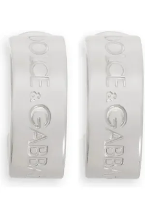 Dolce & Gabbana Arracadas con logo grabado