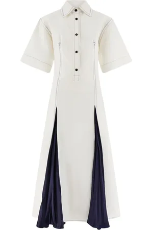 Salvatore Ferragamo Vestido camisero con efecto satinado